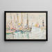 Groix - Paul Signac — indrammet kunstværk på væggen