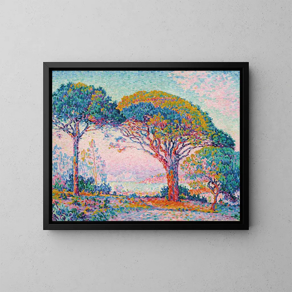 La Baie de Saint-Tropez - Paul Signac — indrammet kunstværk på væggen