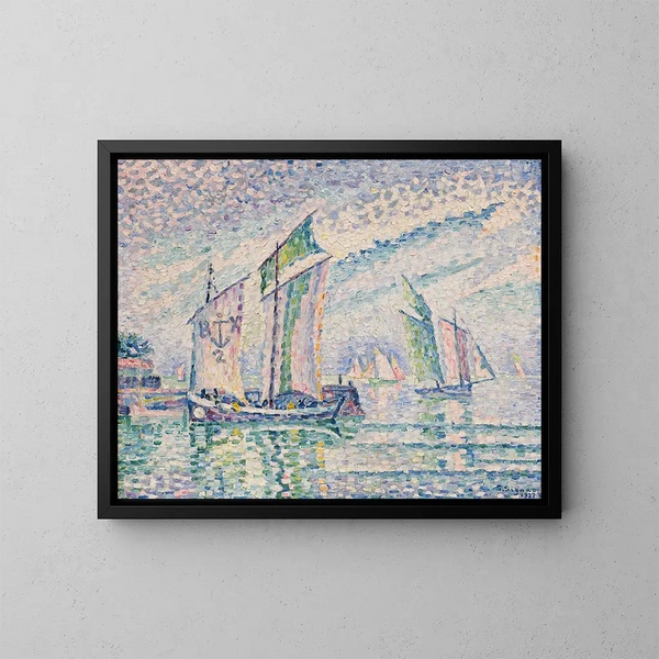 Le Chenal de La Rochelle - Paul Signac — indrammet kunstværk på væggen