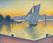 Le Port au soleil couchant, Opus 236, Saint-Tropez - Paul Signac — visning af kunstværket