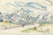 Les Alpilles Udsigt fra Saint-Rémy-de-Provence - Paul Signac — visning af kunstværket