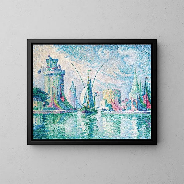 Les Tours vertes de La Rochelle - Paul Signac — indrammet kunstværk på væggen