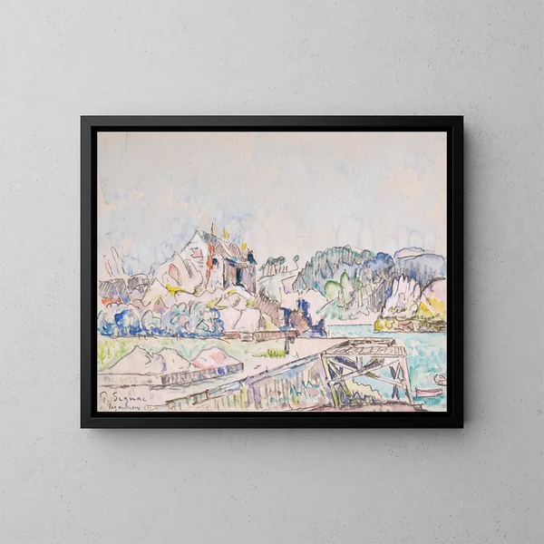 Lézardrieux - Paul Signac — indrammet kunstværk på væggen
