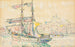 Marseille, sejlbåd - Paul Signac — visning af kunstværket