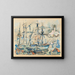 Marseille - Paul Signac — indrammet kunstværk på væggen