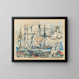Marseille - Paul Signac — indrammet kunstværk på væggen