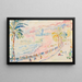 Nice, Promenade des Anglais - Paul Signac — indrammet kunstværk på væggen