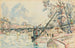 Paris, Seine ved Arts-broen - Paul Signac — visning af kunstværket