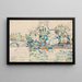 Paris, Seine ved Pont Royal - Paul Signac — indrammet kunstværk på væggen