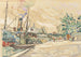 Paris, Seinen ved Pont des Saints-Pères - Paul Signac — visning af kunstværket
