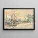 Paris, Seinen ved Pont des Saints-Pères - Paul Signac — indrammet kunstværk på væggen