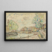 Paris, Pont Louis-Philippe - Paul Signac — indrammet kunstværk på væggen