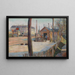 Jernbanekryds nær Bois-Colombes - Paul Signac — indrammet kunstværk på væggen