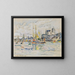 Vue du port de Dolonne - Paul Signac — indrammet kunstværk på væggen