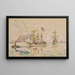 Saint-Malo, Les Terre-Neuvas (Konflikt af sager) - Paul Signac — indrammet kunstværk på væggen