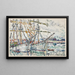 Saint-Malo de terre-neuvas - Paul Signac — indrammet kunstværk på væggen