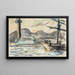 Saint-Tropez Le phare et la jetée - Paul Signac — indrammet kunstværk på væggen
