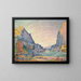 Sisteron - Paul Signac — indrammet kunstværk på væggen