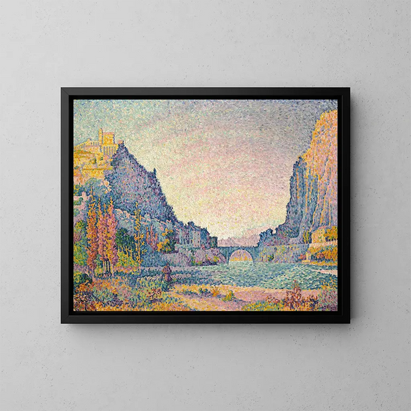 Sisteron - Paul Signac — indrammet kunstværk på væggen