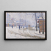 Sne Boulevard de Clichy Paris - Paul Signac — indrammet kunstværk på væggen