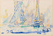 Saint-Tropez, tartaner ved havnen - Paul Signac — visning af kunstværket