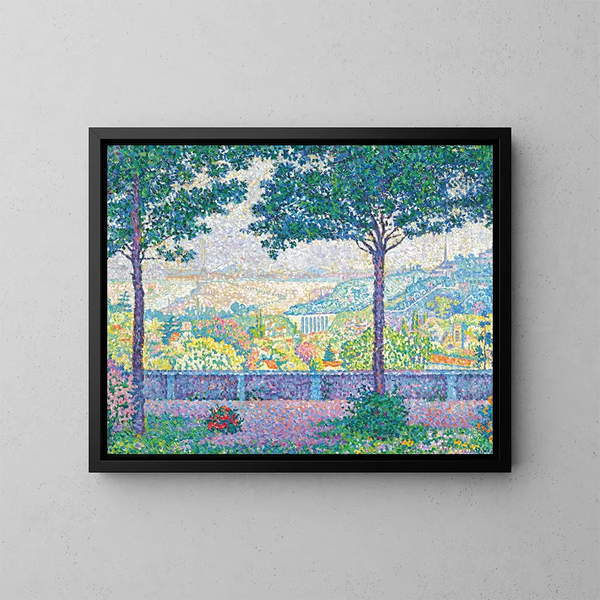 Terrasse de Meudon - Paul Signac — indrammet kunstværk på væggen