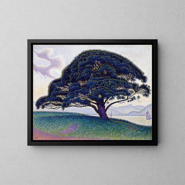 Le pin de Bonaventure - Paul Signac — indrammet kunstværk på væggen