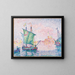 Venise, den lyserøde sky 1909 - Paul Signac — indrammet kunstværk på væggen