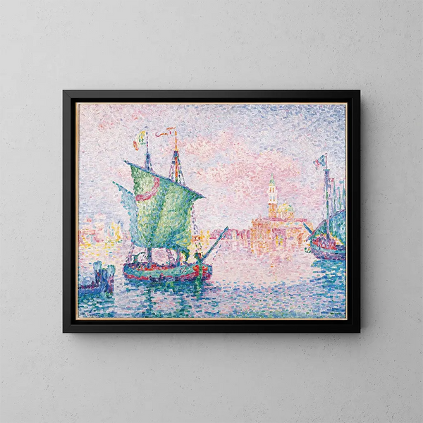 Venise, den lyserøde sky 1909 - Paul Signac — indrammet kunstværk på væggen