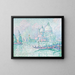 Venedig, La Salute, Grøn - Paul Signac — indrammet kunstværk på væggen
