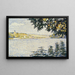 Vue de la Seine à Herblay - Paul Signac — indrammet kunstværk på væggen