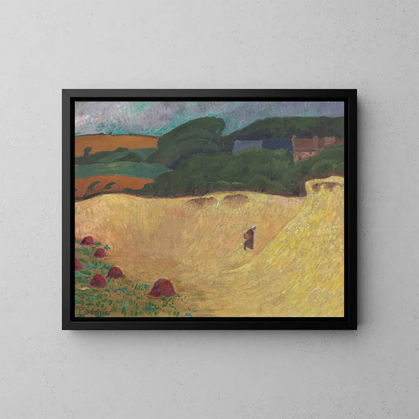 La Plage des Grands Sables à Le Pouldu - Paul Sérusier | Reproduction — indrammet kunstværk på væggen