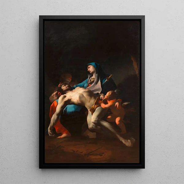 Pietà - Paul Troger — indrammet kunstværk på væggen