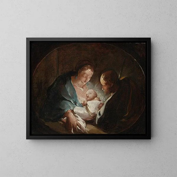 La Sainte Famille - Paul Troger — indrammet kunstværk på væggen