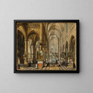 Paul Vredeman de Vries - Interior of a Gothic Cathedral.webp