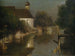 Cours d'eau med kapel i Fürstenfeldbruck - Paul Wilhelm Keller-Reutlingen — visning af kunstværket