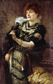 Portrait af Daniel Lesueur Jeanne Loiseau 1860-1921 kaldet litteratinde - Paul Émile Chabas — visning af kunstværket