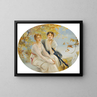 Paul mile Chabas - Portrait of two young women.webp