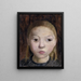 Pigehoved - Paula Modersohn-Becker — indrammet kunstværk på væggen
