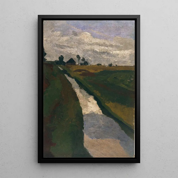 Torvkanalen - Paula Modersohn-Becker — indrammet kunstværk på væggen