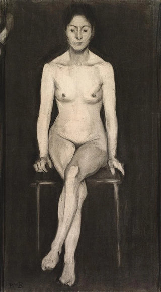 Paula ModersohnBecker - Seated Female Nude.webp