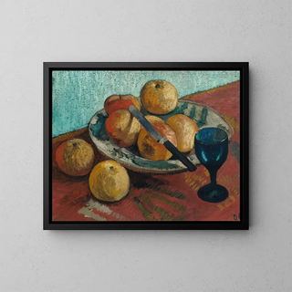Paula ModersohnBecker - Still life with apples and green glass.webp