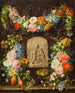 blomsterkrone med relief af Jomfruen - Pauline Koudelka-Schmerling — visning af kunstværket