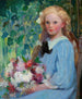 Fille aux fleurs - Pauline Palmer — visning af kunstværket
