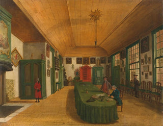 Paulus Constantijn la Fargue - The Hall of the Artistic Society Kunst wordt door Arbeid verkregen Art is Acquired through Labor in Leiden.webp