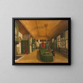 Paulus Constantijn la Fargue - The Hall of the Artistic Society Kunst wordt door Arbeid verkregen Art is Acquired through Labor in Leiden.webp