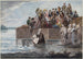 En anabaptistisk immersion i Philadelphia under en storm - Pavel Petrovich Svinin — visning af kunstværket