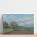 Reproduktion af maleriet Landskabsmaleri med en ko - Camille Pissarro