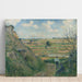 Reproduktion af maleriet Landskabsmaleri, Bazincourt - Camille Pissarro