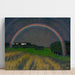 Reproduktion af maleriet Landskabsmaleri med regnbue - Franz von Stuck